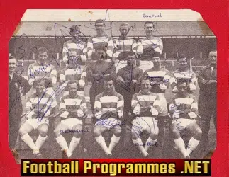 Queens Park Rangers QPR Football Club Team Squad Multi Signed 70