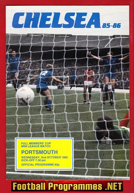 Chelsea v Portsmouth 1985 - Full Members Cup