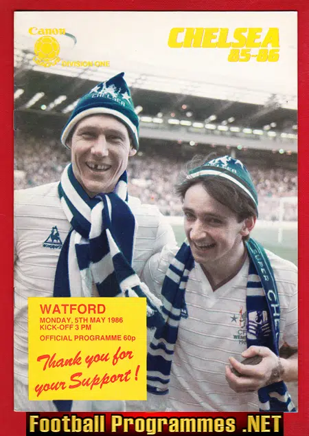 Chelsea v Watford 1986