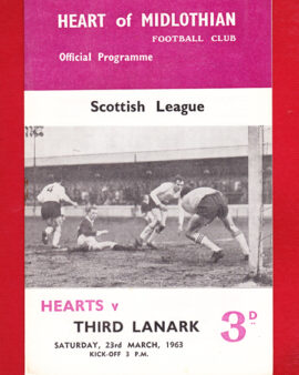 Heart Of Midlothian v Third Lanark 1963