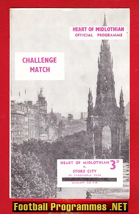 Heart Of Midlothian v Stoke City 1964 - Friendly Game