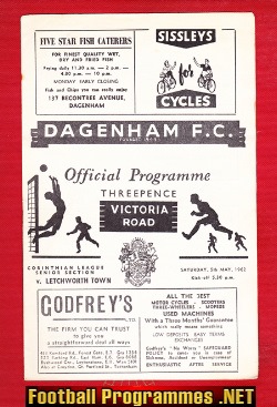 Dagenham v Letchworth Town 1962