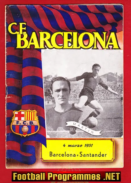 Barcelona v Santander 1951 – Spian Football