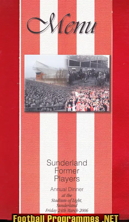 Sunderland Former Players Annual Dinner 2006 - Multi Signed