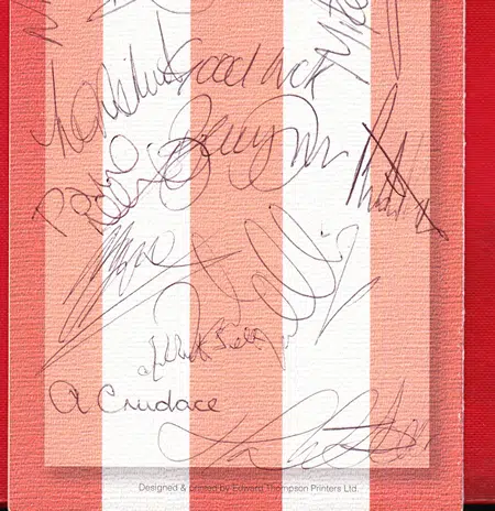 Sunderland Former Players Annual Dinner 2006 - Multi Signed