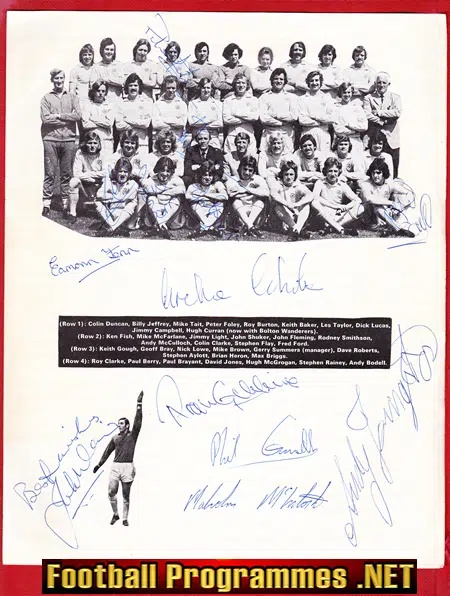 Oxford United + WBA Multi Signed Team Squad Picture 1970s