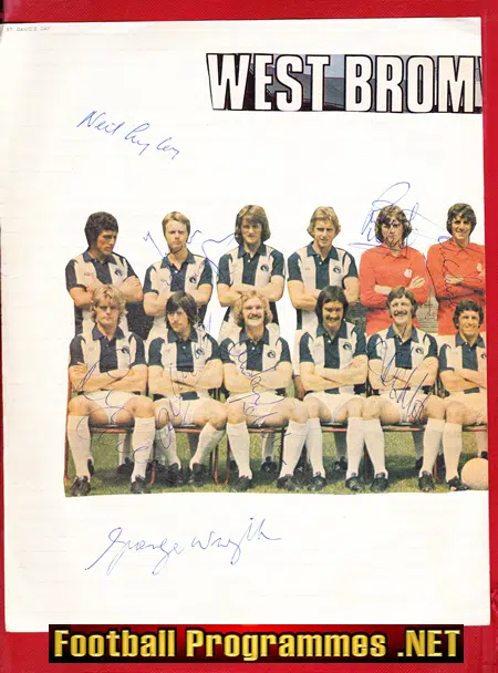 Oxford United + WBA Multi Signed Team Squad Picture 1970s