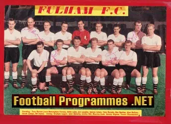 Fulham Multi Signed Team Squad Picture 1960s - Plus Haynes