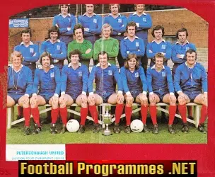 Peterborough United Multi Signed Team Squad Picture 1973