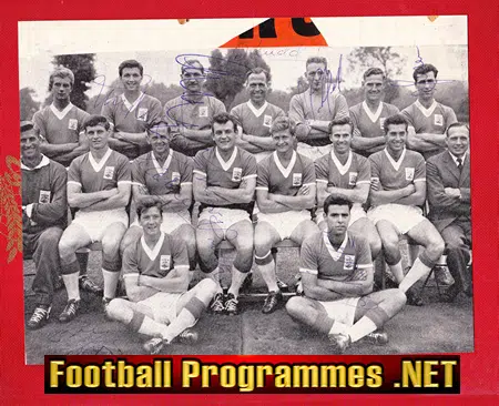 Everton Football Club Multi Signed Team Squad Picture 1960s