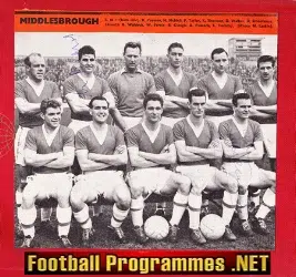 Middlesbrough Football Club Multi Signed Team Picture 1950s