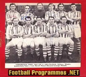 Huddersfield Town Football Club Multi SIGNED Team Picture 1950s