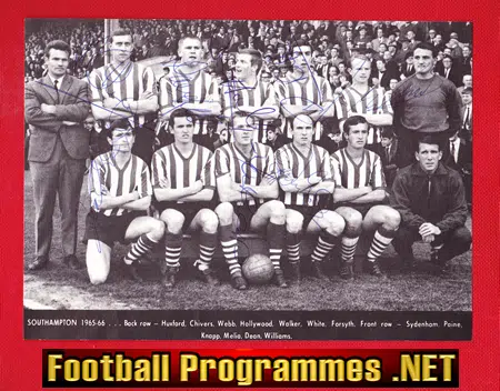 Southampton Football Club Multi Signed Team Picture 1965
