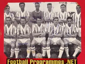 Huddersfield Town Football Multi Signed Team Squad Picture 1960s