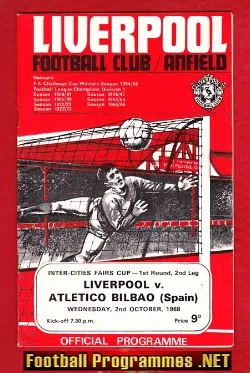Liverpool v Atletic Bilbao 1968 - Fairs Cup
