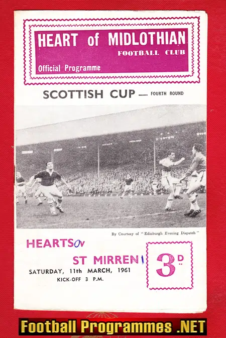 Heart Of Midlothian v St Mirren 1961