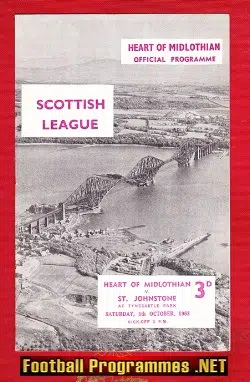 Heart Of Midlothian v St Johnstone 1963