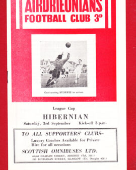 Airdrieonians Airdrie v Hibernian Hibs 1960s – League Cup