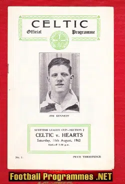 Glasgow Celtic v Heart Of Midlothian Hearts 1962 - Scottish Cup