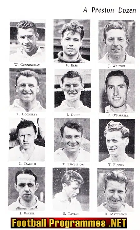 Edinburgh Select v Preston North End 1957 - Friendly Match Hibs
