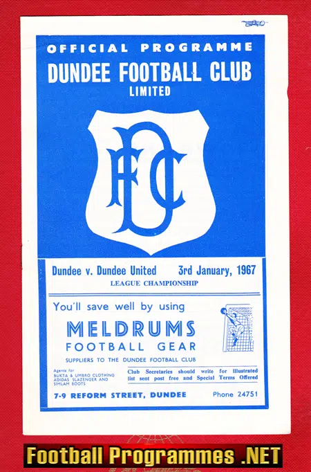 Dundee v Dundee United 1967