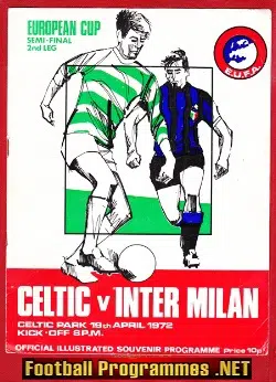 Glasgow Celtic v Inter Milan 1972 - 2nd Leg European Cup Semi