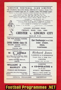 Chester v Lincoln City 1964