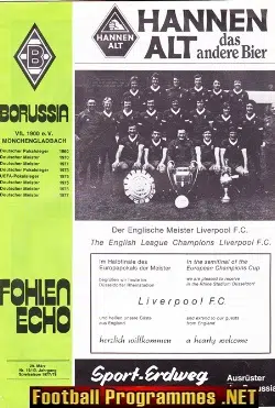 Borussia Monchengladbach v Liverpool 1978 - Germany German