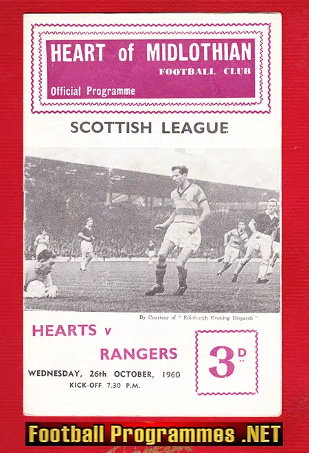 Heart Of Midlothian v Glasgow Rangers 1960
