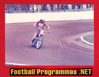 Milton Keynes Speedway Keith White Signed Autograph Picture 1985