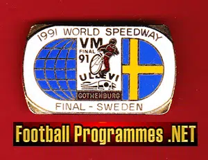 World Speedway Final Badge 1991 - Sweden
