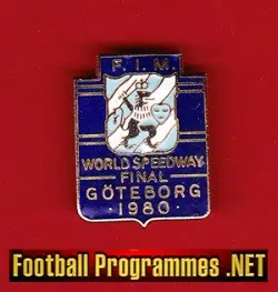 World Speedway Final Badge 1980 - Sweden