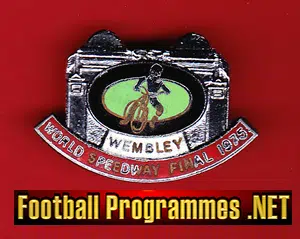 World Speedway Final Badge 1975 – Wembley