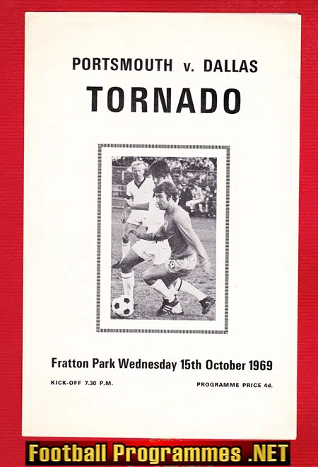 Portsmouth v Dallas Tornado 1969 – Friendly American Soccer USA