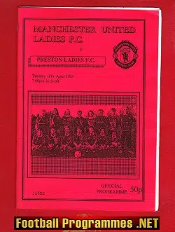 Manchester United Ladies v Preston 1995 - Womens Football