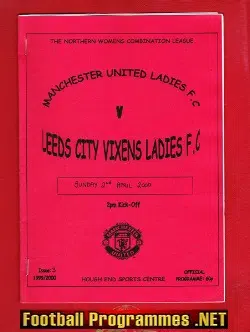 Manchester United Ladies v Leeds City Vixens 2000 - Womens Football