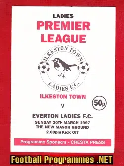 Ilkeston Town Ladies v Everton 1997 - Womens Football