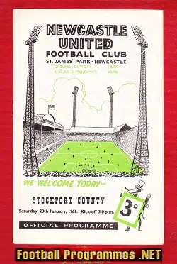 Newcastle United v Stockport County 1961