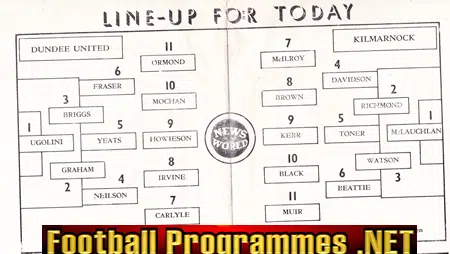 Dundee United v Kilmarnock 1960 - to clear
