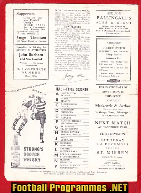 Dundee United v Kilmarnock 1960 - to clear