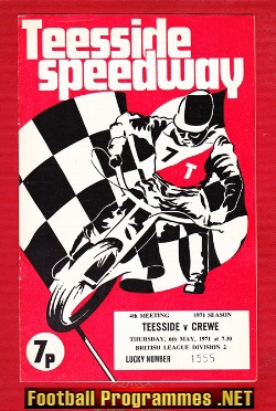 Teesside Speedway v Rochdale 1971 – British League