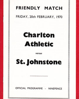 Charlton Athletic v St Johnstone 1970 – Friendly Game