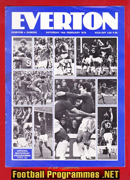 Everton v Dundee 1976 – Friendly Match