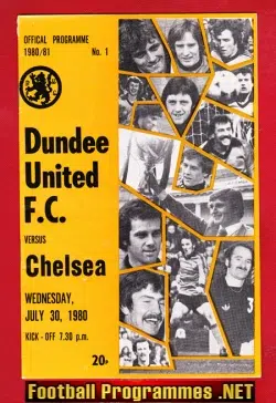 Dundee United v Chelsea 1980 - Friendly Match Scotland
