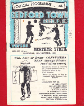 Bedford Town v Merthyr Tydfil 1953