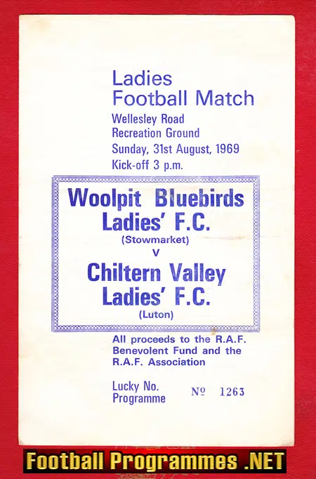 Woolpit Bluebirds Ladies v Chiltern Valley 1969 – Womens Football