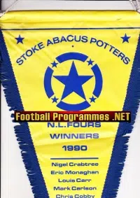 Stoke Speedway Pennant 1990 – Abacus Potters Large