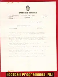 Nottingham Ice Hockey v Wembley 1955 - Catesbys Review LETTER