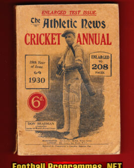Athletic News Cricket Annual Book 1930