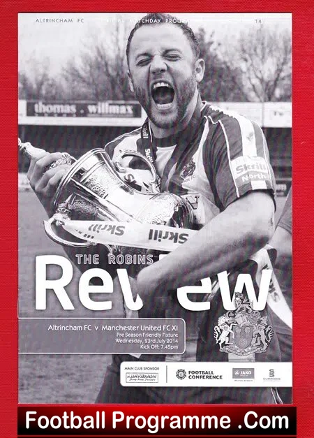 Altrincham v Manchester United 2014 – Pre Season Friendly + Ticket